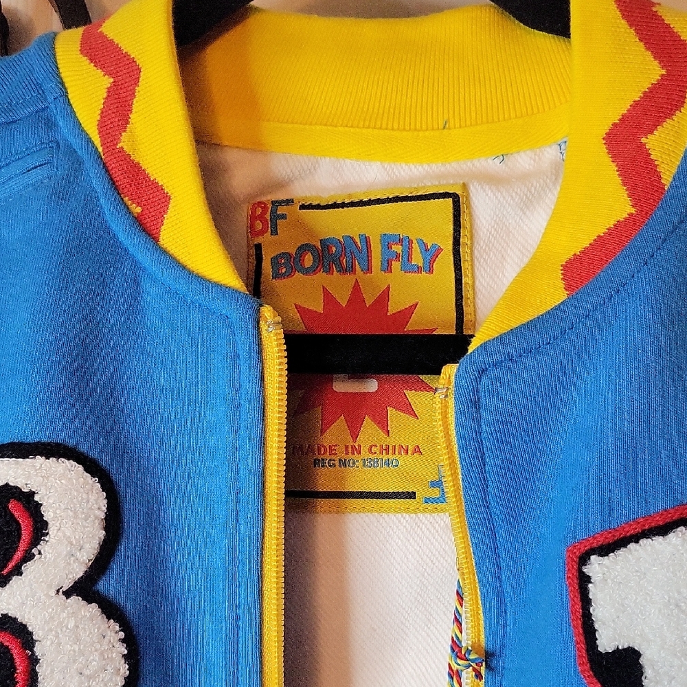 Born Fly Men's Blue Blazer Tracksuit